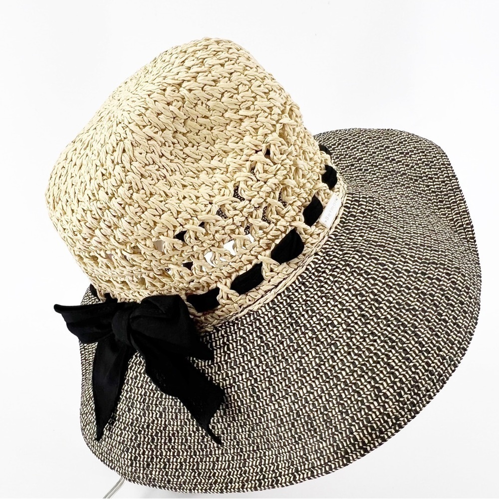 ✅ Betmar Maribel Sun Hat‎ Natural and Black
